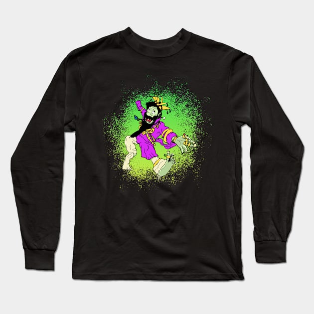 The Deranged King: A Fantasy Character Long Sleeve T-Shirt by McNerdic